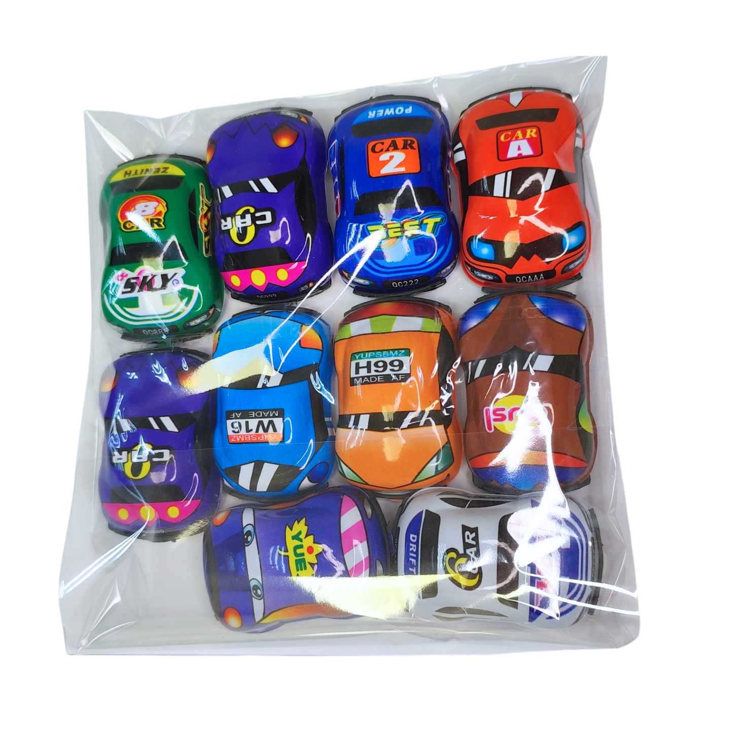 Autitos de plástico a friccion  10 Unidades