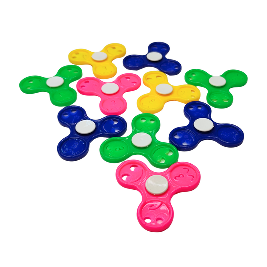 Spinner plástico 6x6 cm 10 unidades