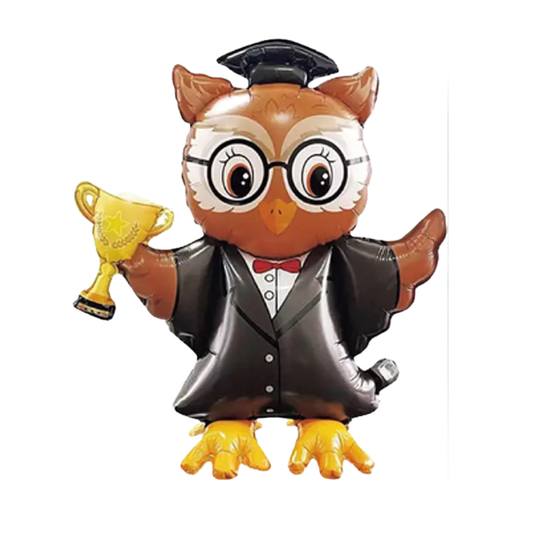 Globo Foil Búho Graduado 78x59 cm 1 Unidad