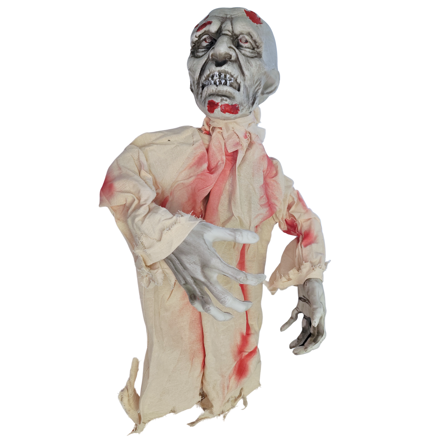 Decoración Halloween Zombie con luz, sonido y movimiento
