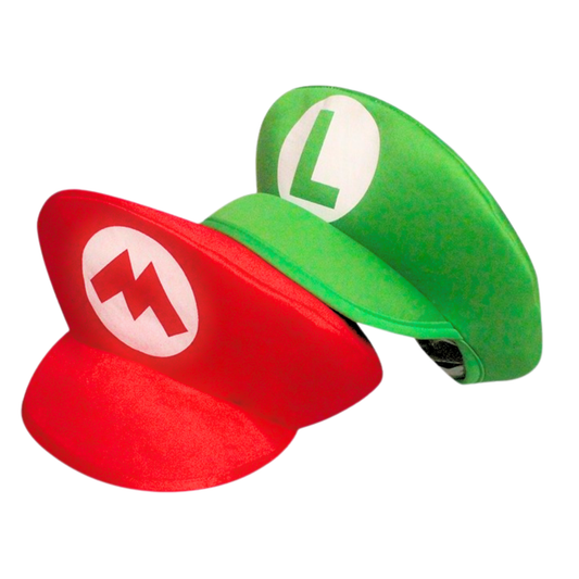 Gorro Luigi y Mario Bross Cosplay Disfraz