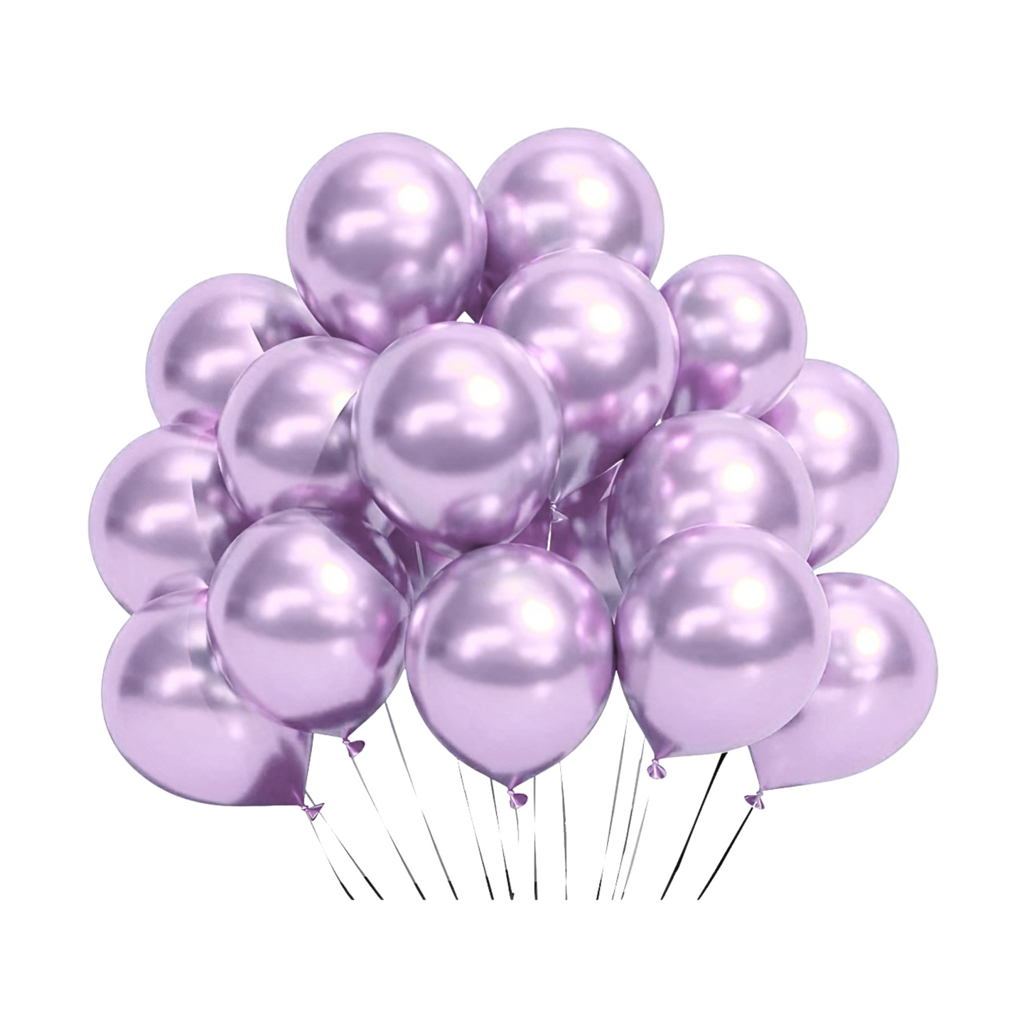 Globos Cromados N°9 50 Unidades