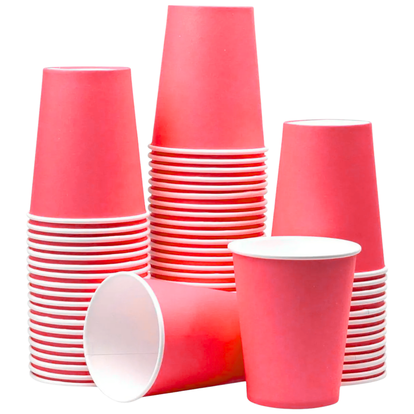 Vasos Bicolor Plastico 500 mL 16 OZ 10 Unidades Colores