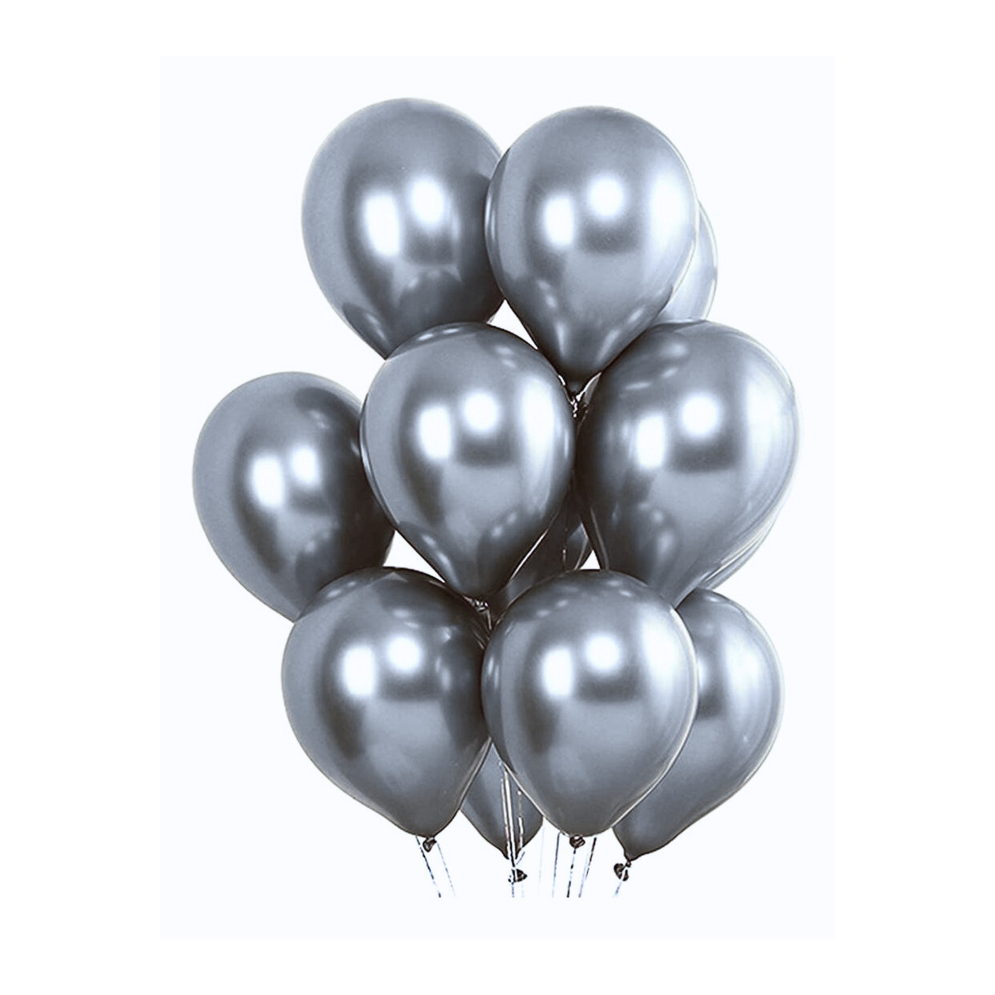 Globos Cromados N°12 10 Unidades