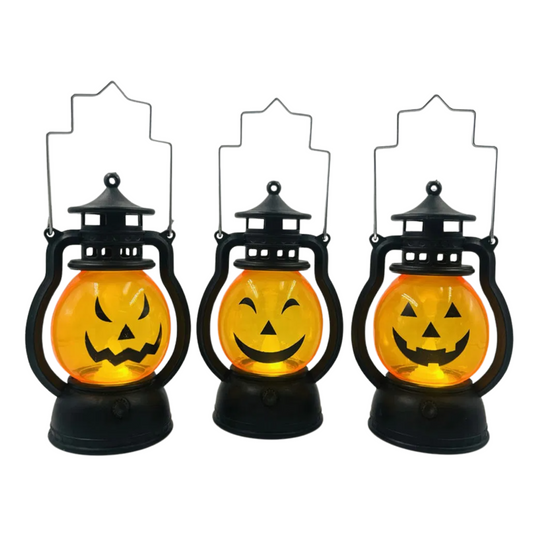Decoración Halloween Lámparas farol calabaza 12 Unidades