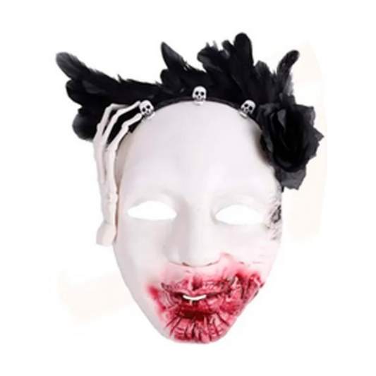 Máscara Muerte beso con sangre
