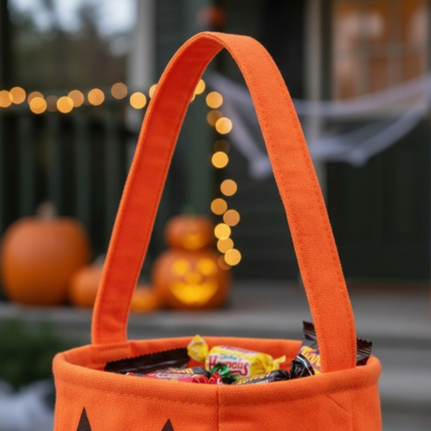 Decoración Halloween Bolsa para dulces diseño calabaza