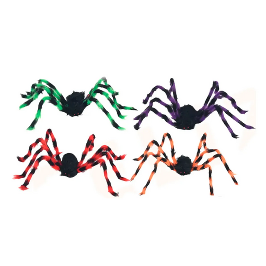 Araña Decorativa Grande 50 Cm Colores Halloween