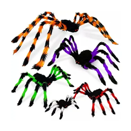 Araña Decorativa Grande 50 Cm Colores Halloween