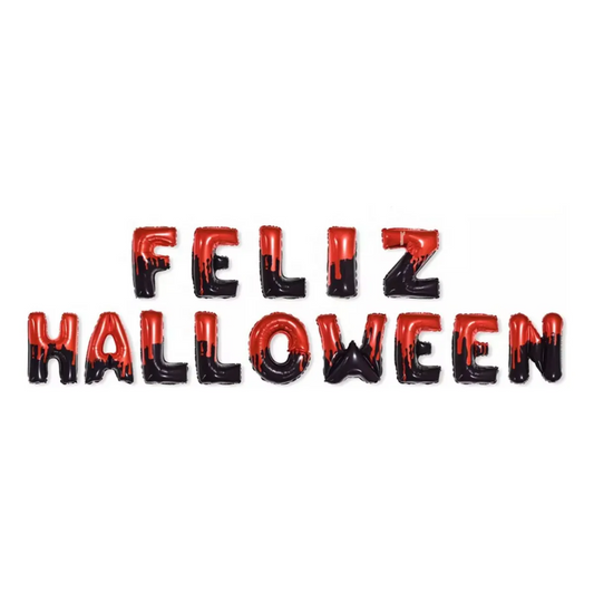 Decoración Halloween Globos "Feliz Halloween"