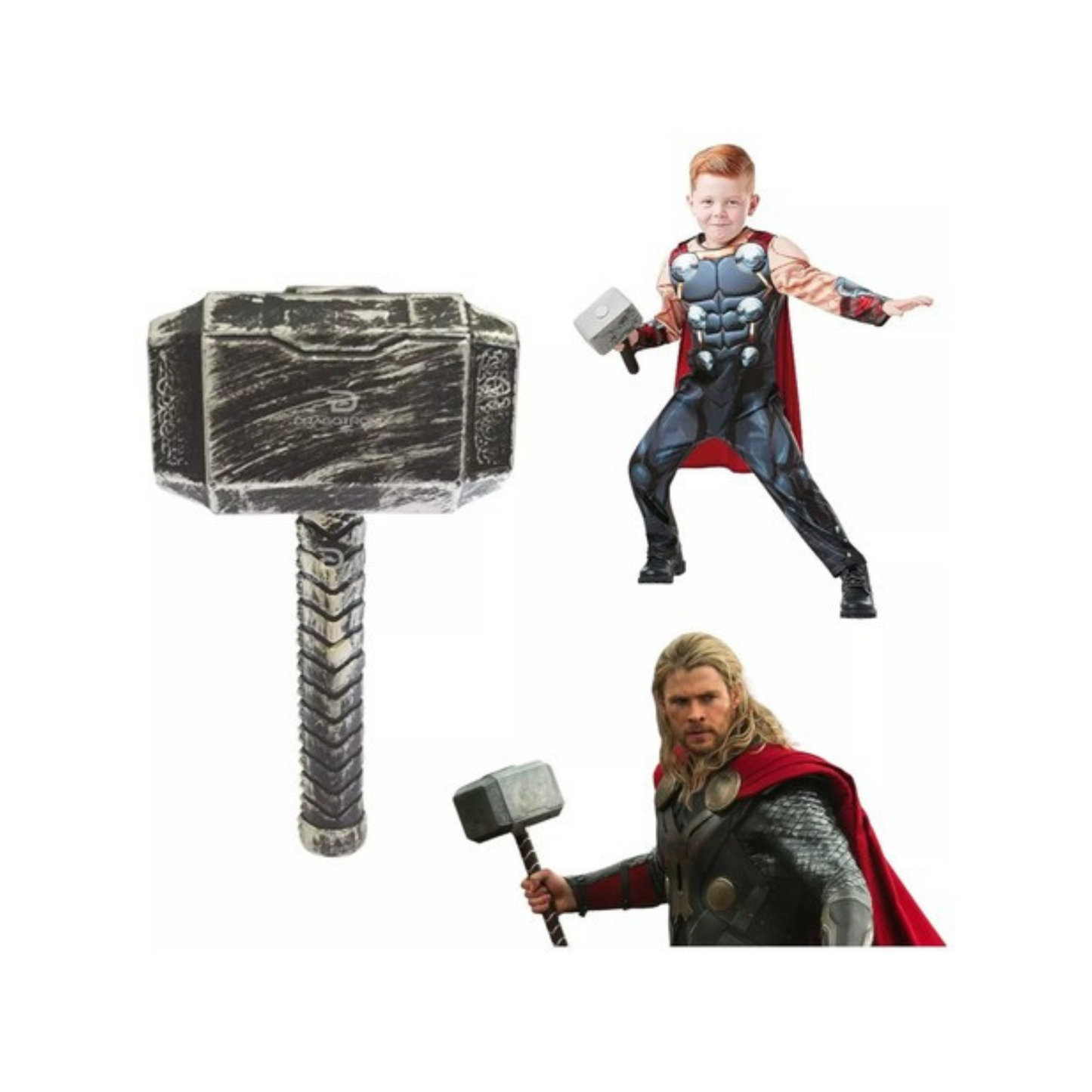 Martillo de Thor Plástico 23 cm Halloween