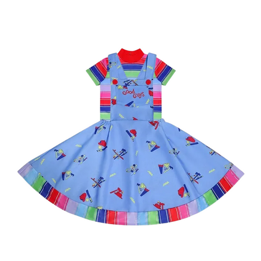 Disfraz Chucky Niña Muñeco Diabólico Cosplay Talla Infantil