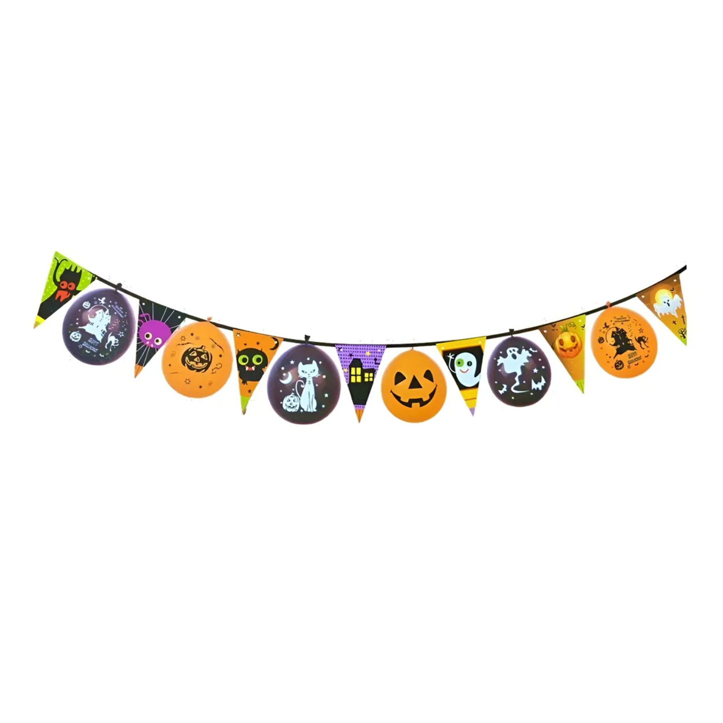 Decoración Halloween Banderín 3 Mt Globos