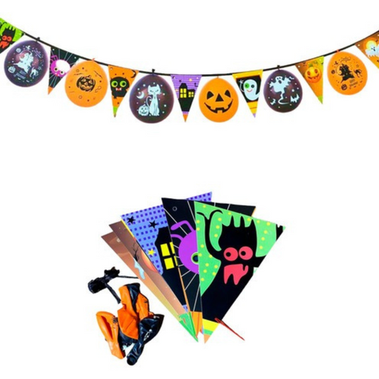 Decoración Halloween Banderín 3 Mt Globos