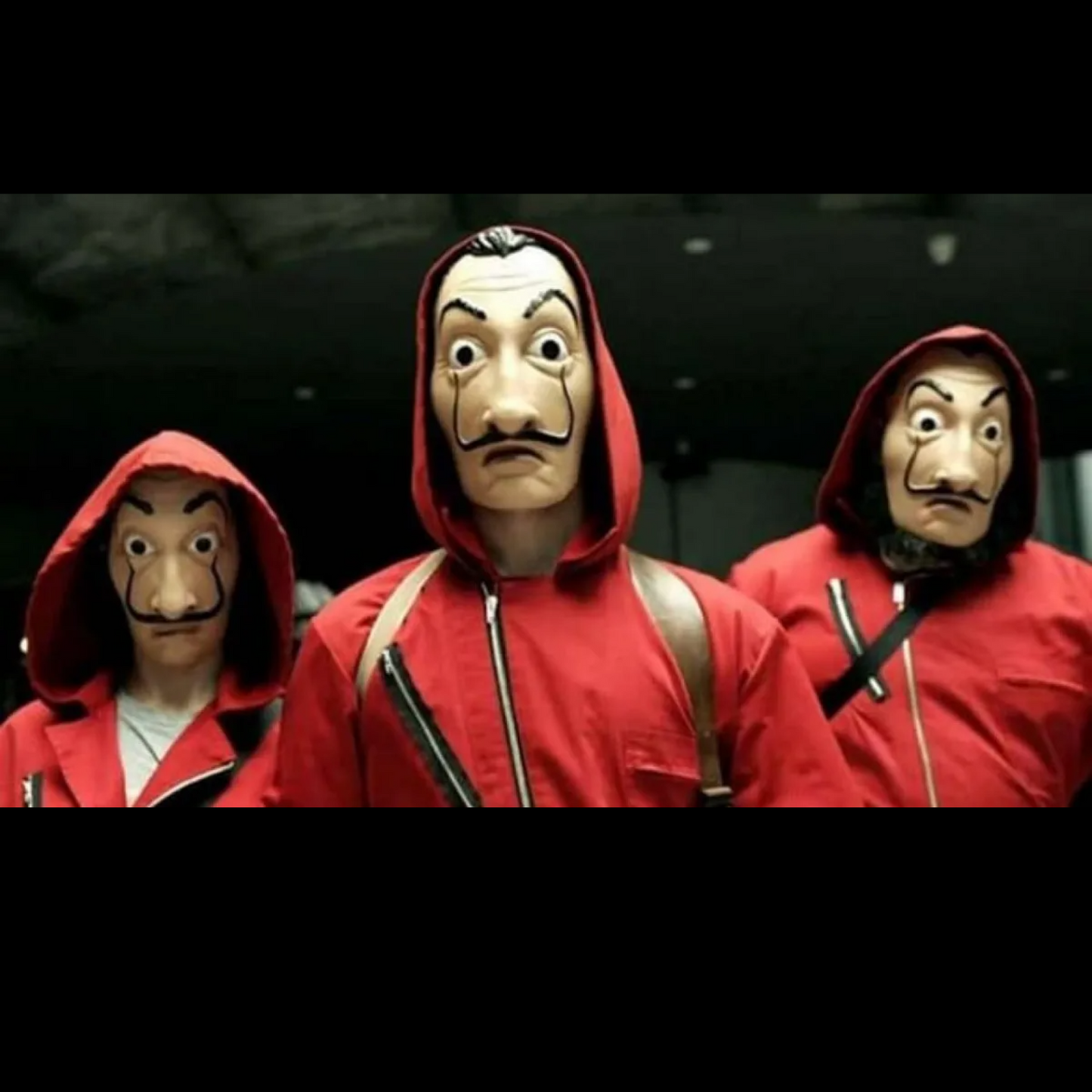 Máscara Dalí La Casa de Papel plastica x1