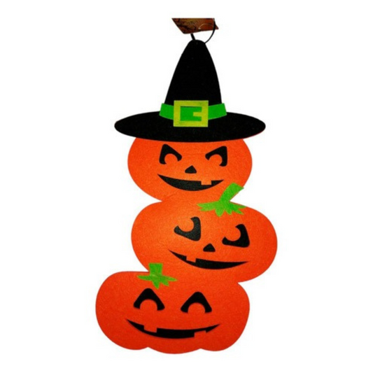 Decoración Halloween Adorno Calabazas De Tela 38x21 cm