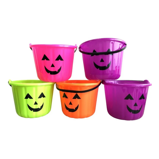 Decoración Halloween Balde para dulces diseño calabaza
