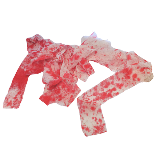 Vendaje Tela Gasa Blanca ensangrentada 2 metros Decoración Halloween