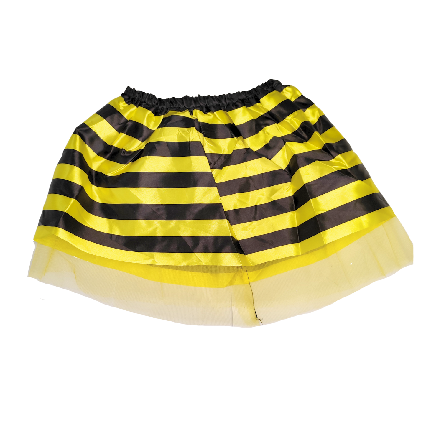 Disfraz Halloween Abeja Premium Tutu + Cintillo + Varita + Alas Circulos