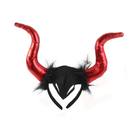 Cintillo Maléfica color rojo Halloween