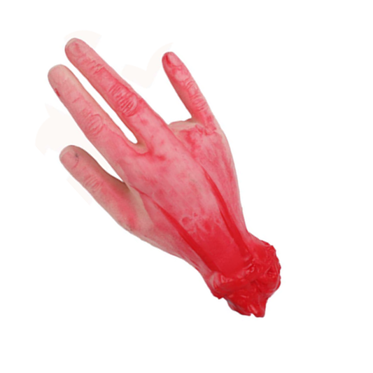 Mano amputada ensangrentada 20x9 cm Decoración Halloween