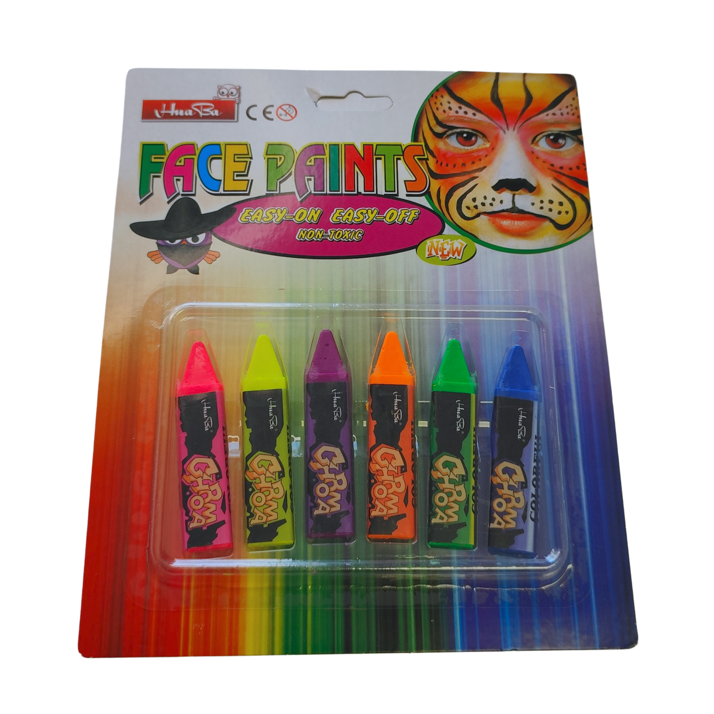 Lapices Pinta Carita, Pintura Cara Maquillaje 6 Colores