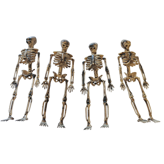 Decoración Halloween Esqueletos 15 cm 4 Unidades