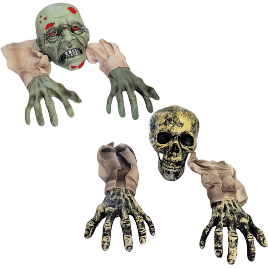 Decoración Halloween Jardín Calavera Revivida Zombie