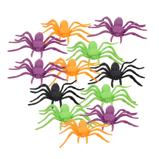 Decoración Halloween Araña 12 unidades multicolor