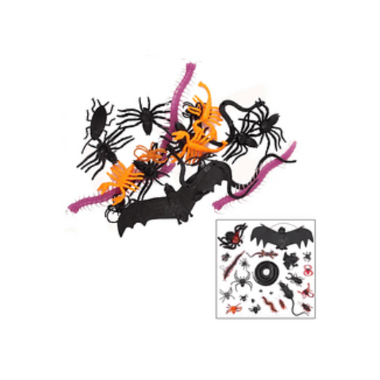 Decoración Halloween Insectos 24 unidades