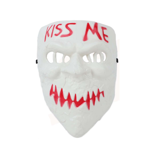 Máscara Kiss Me La Purga Color Blanco Halloween