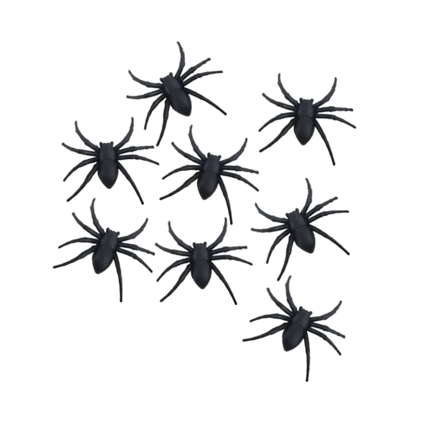 Decoración Halloween Arañas 5x2 cm 8 Unidades