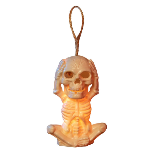 Lámpara Led Colores Esqueleto Decoración Halloween x1