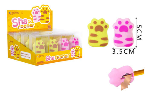 Sacapuntas Kawaii Pata De Gato 5x3.5 cm