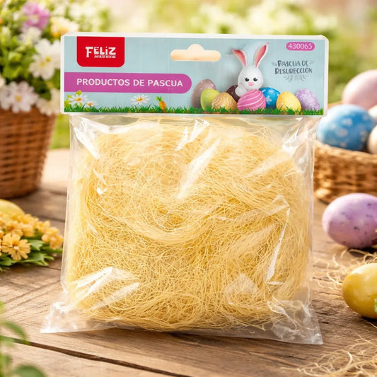 Viruta Relleno Nido Huevos De Pascua 100gr Colores