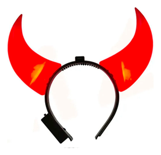 Disfraz cintillo diablo(a) con luz 20x18 cm