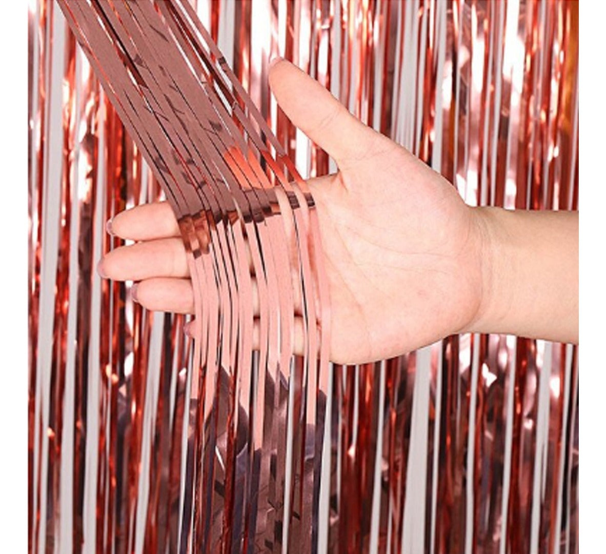Cortina Decoración Metálica Guirnalda 2x1 mts