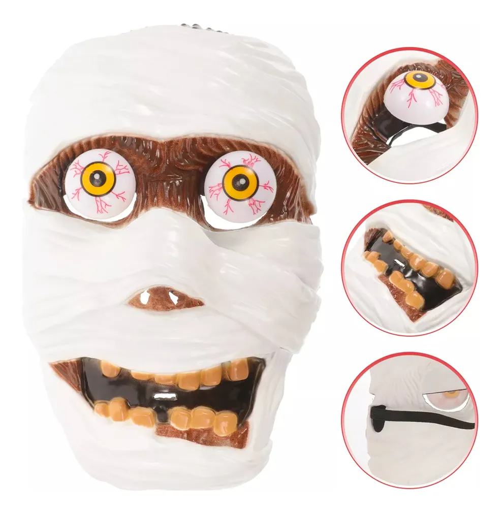 Máscara Momia Zombie Vendaje Halloween Látex