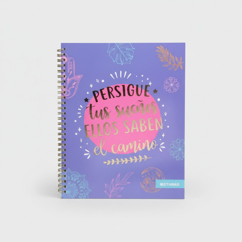 Cuaderno Universitario Diseños Frases Motivacionales 32,5x21 cm 100 hojas