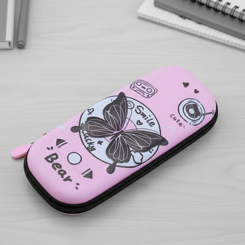 Estuche Box Rígido 22x11 cm Kawaii Rosados
