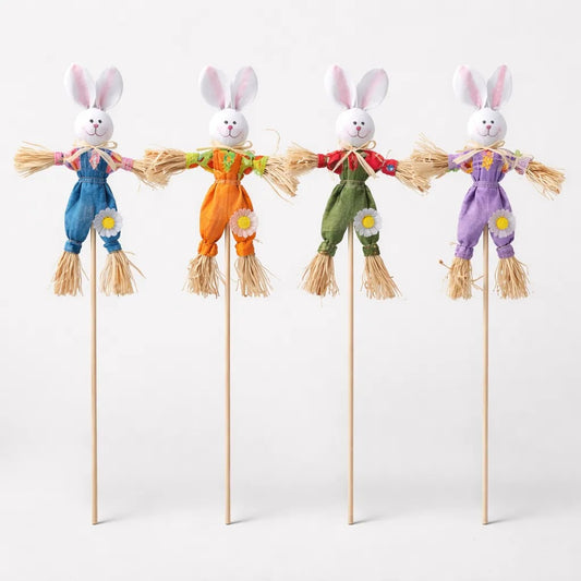 Espantapájaros Conejo de Pascua Decoración 40x20 cm
