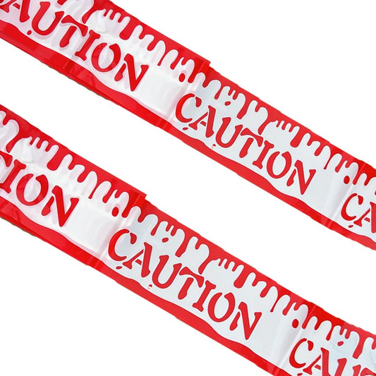 Decoración Halloween Cinta de advertencia miedo