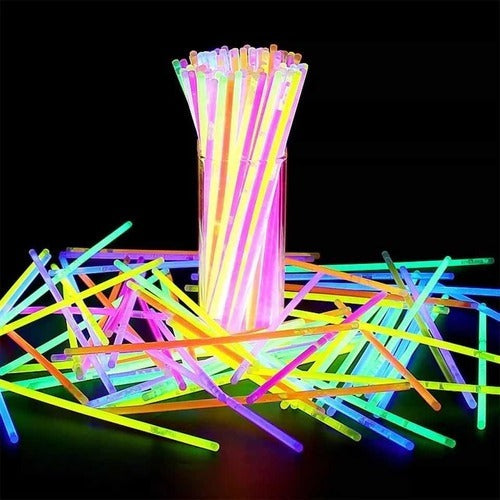 Pulseras Flúor Luminosas Lightstick 100 Unidades