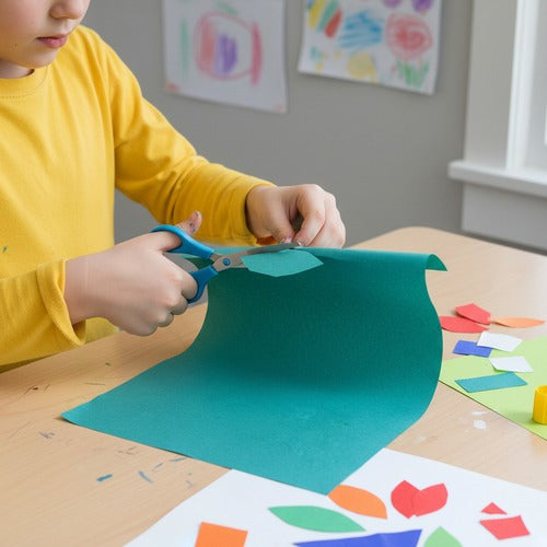 Papel Crepé Escolar Colores 6 hojas 100x50 cm