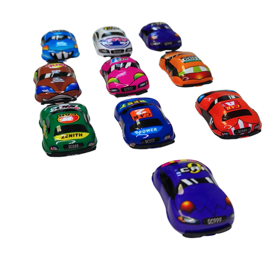 Autitos de plástico a friccion  10 Unidades