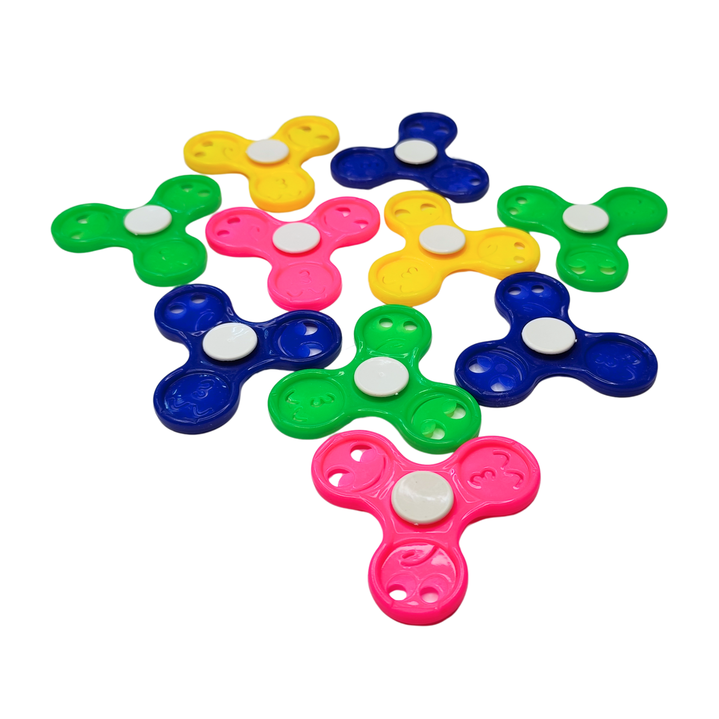 Spinner plástico 6x6 cm 10 unidades