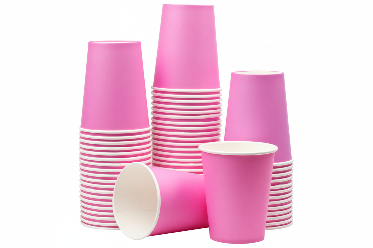 Vasos Bicolor Plastico 500 mL 16 OZ 10 Unidades Colores