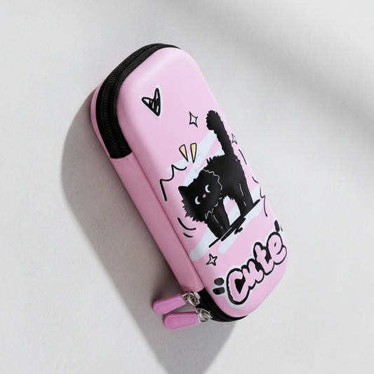 Estuche Box Rígido 22x11 cm Kawaii Rosados