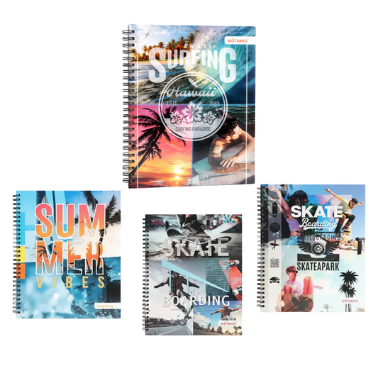 Cuaderno Universitario Diseños Summer 21x25 cm 100 hojas