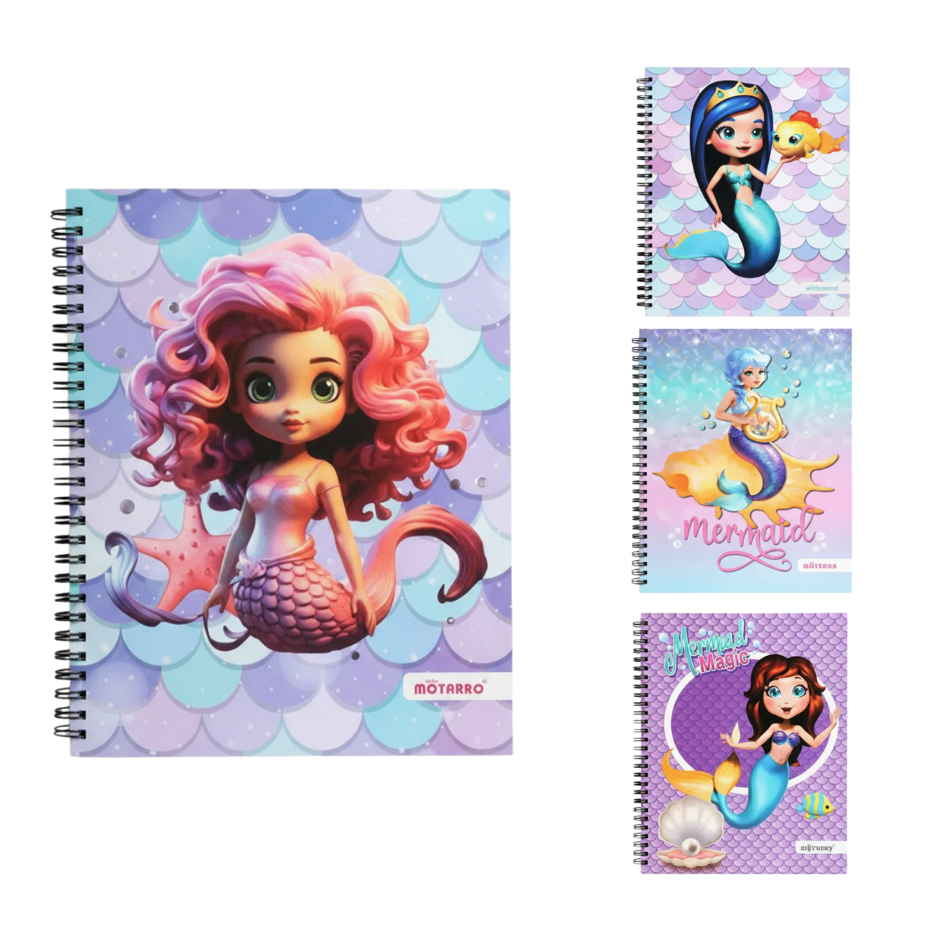 Cuaderno Universitario Diseños Sirena 21x25 cm 100 hojas